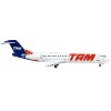 Fokker F100 Commercial Aircraft "TAM Linhas Aereas" White with Blue Tail 1/400 Diecast Model Airplane by GeminiJets - 3 of 3