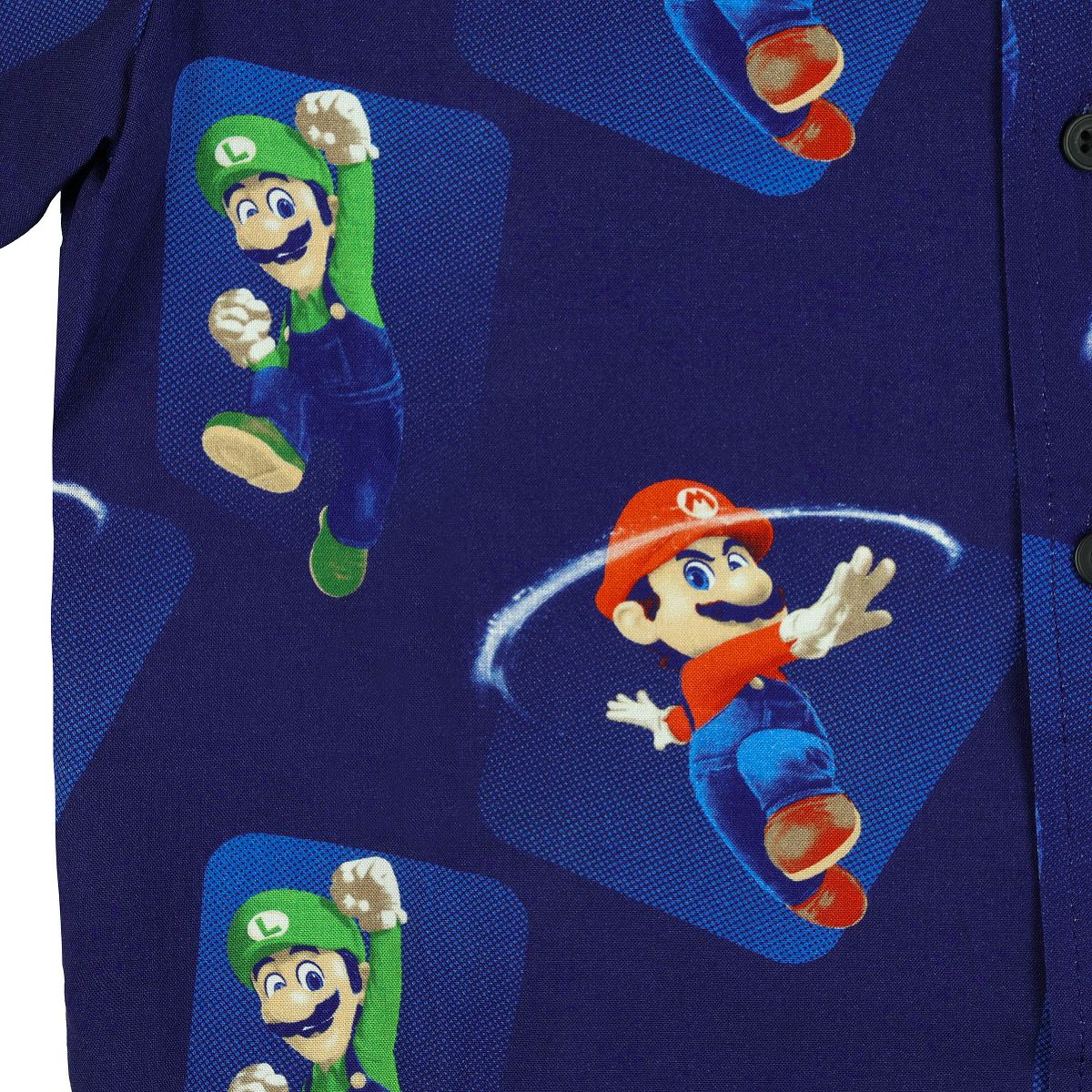 Seven Times Six Nintendo Super Mario Galaxy Hawaiian Shirt Boy's Mario Bros Button Up Top - thumbnail 5