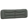 vidaXL Headboard Cushion Dark Gray 72" Fabric - 2 of 4