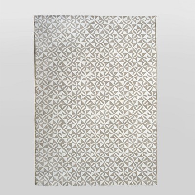 5' x 7' Cameo Outdoor Rug Gray/White - Opalhouse™