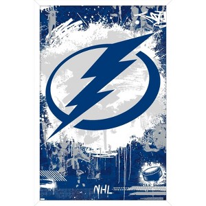 Trends International NHL Tampa Bay Lightning - Maximalist Logo 23 Framed Wall Poster Prints - 1 of 4