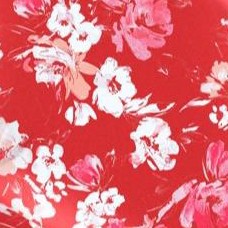 red soft floral