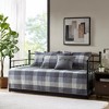 Vynxaria 6-Piece Reversible Scalloped Edge Daybed Cover Set - Cottage Charm, Twin Size - 4 of 4