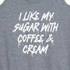 Women's - Instant Message - Sugar With Coffee And Cream Graphic Racerback Tank - 2 of 4