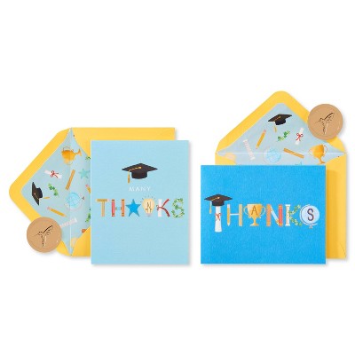 20ct Thank You Cards Graduation Icons - PAPYRUS