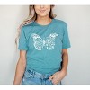 Simply Sage Market Women's Butterfly and Flowers Short Sleeve Graphic Tee - 2 of 4