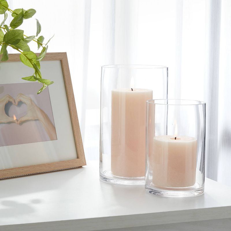 Clear Hurricane 3&#34; x 6&#34; Pillar Candle Holder - Room Essentials&#8482;, 3 of 5