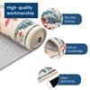 Washable Rug for Bedroom Modern Non Slip Botanical Accent Rug Soft Flower Throw Floor Cover Floral Rugs Indoor Decor - 4 of 4