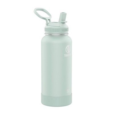 Image of Takeya 32oz Actives Insulated Stainless Steel Water Bottle with Straw Lid - Fresh Mint