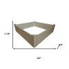 HomeRoots 44" X 44" Tan Heavy Duty Plastic Square Raised Garden Bed - 3 of 4