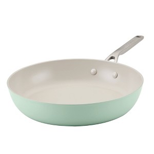KitchenAid Hard Anodized 12.25" Nonstick Ceramic Frying Pan - Pistachio - 1 of 4