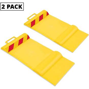 RaxGo Car Parking Mat, Garage Wheel Stopper Parking Aid, Yellow 2 Pack