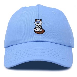 Dalix Ragdoll Cat Embroidered Cotton Dad Hat Cute Cat Lover Adjustable Baseball Cap for Everyday Style Womens - 1 of 4