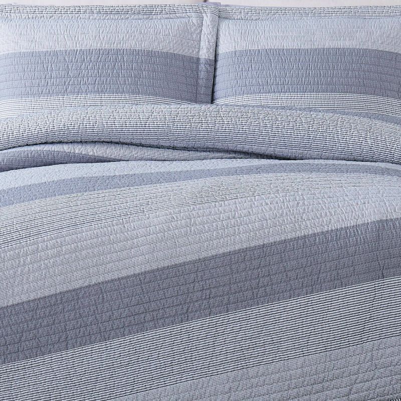 Multi Stripe Quilt Set Gray - Truly Soft, 3 of 6
