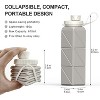 Link Collapsible 20oz Water Bottle Silicone Lightweight Foldable Portable Water Bottle Reusable Leakproof for Travel Camping Hiking Cycling & More - 2 of 4