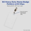 Avery Heavy Duty Badge Holders, 3.5" x 2.25", 50 Vertical Name Badge Holders with Clips (2920) - 3 of 4