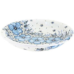 Blue Rose Polish Pottery 1002 Zaklady Soup Plate - 1 of 1