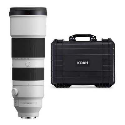 Sony FE 200-600mm f/5.6-6.3 G OSS Super Telephoto Zoom Lens with Hard Case