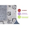 Kumasinova Trendy Stain-Resistant Area Rug – Non-Shedding Living Room Rug, Medallion Rugs for Living Room, Kid & Pet-Friendly, Boho Washable Rugs - 4 of 4