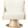 Meridian Furniture,Millwin Vegan Leather Swivel Accent Chair - 3 of 4