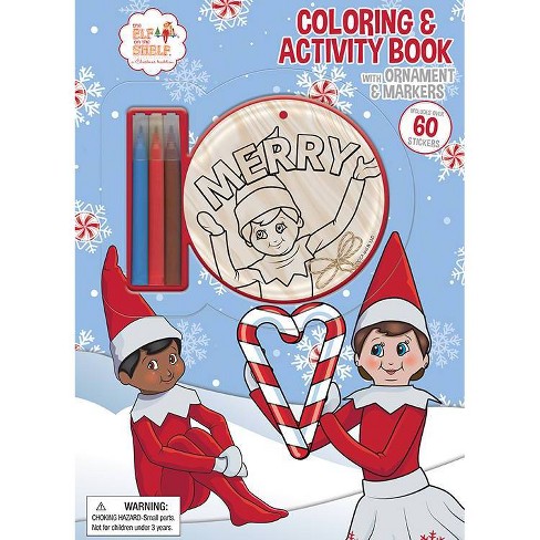 Elf On The Shelf Coloring Book With Ornament : Target