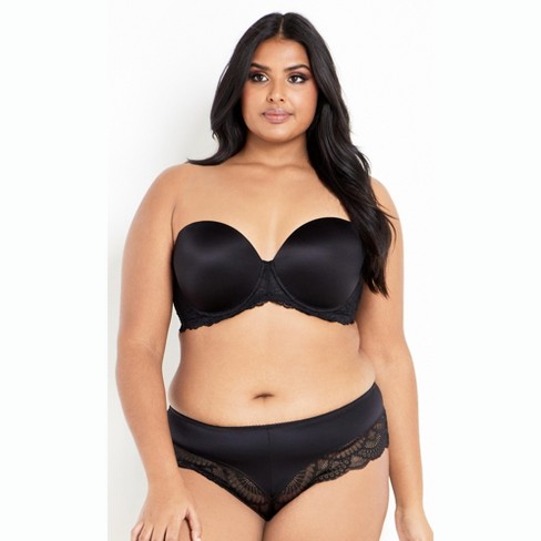 Women's Plus Size Smooth & Chic Multiway Contour Bra - Black