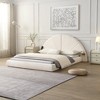 Christopher Knight Home Elena Modern Boucle Upholstered Arched Bed with Build-In Shelves - 2 of 4