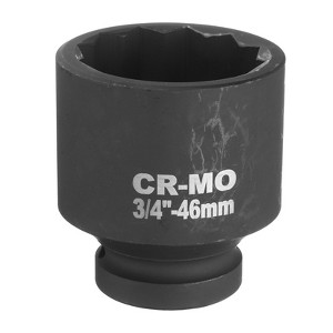 Unique Bargains 40CR Metric High Torque 3/4 Inch Driver Wrench 12 Point Impact Socket - 1 of 4