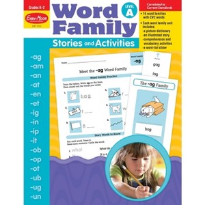 Word Family Stories and Activities, Kindergarten - Grade 2 (Level A), Teacher Resource - (Word Family: Stories & Activities) (Paperback) - 1 of 1