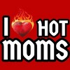 Men's Design By Humans I Love Hot Moms Heart By Metavera T-Shirt - 2 of 2