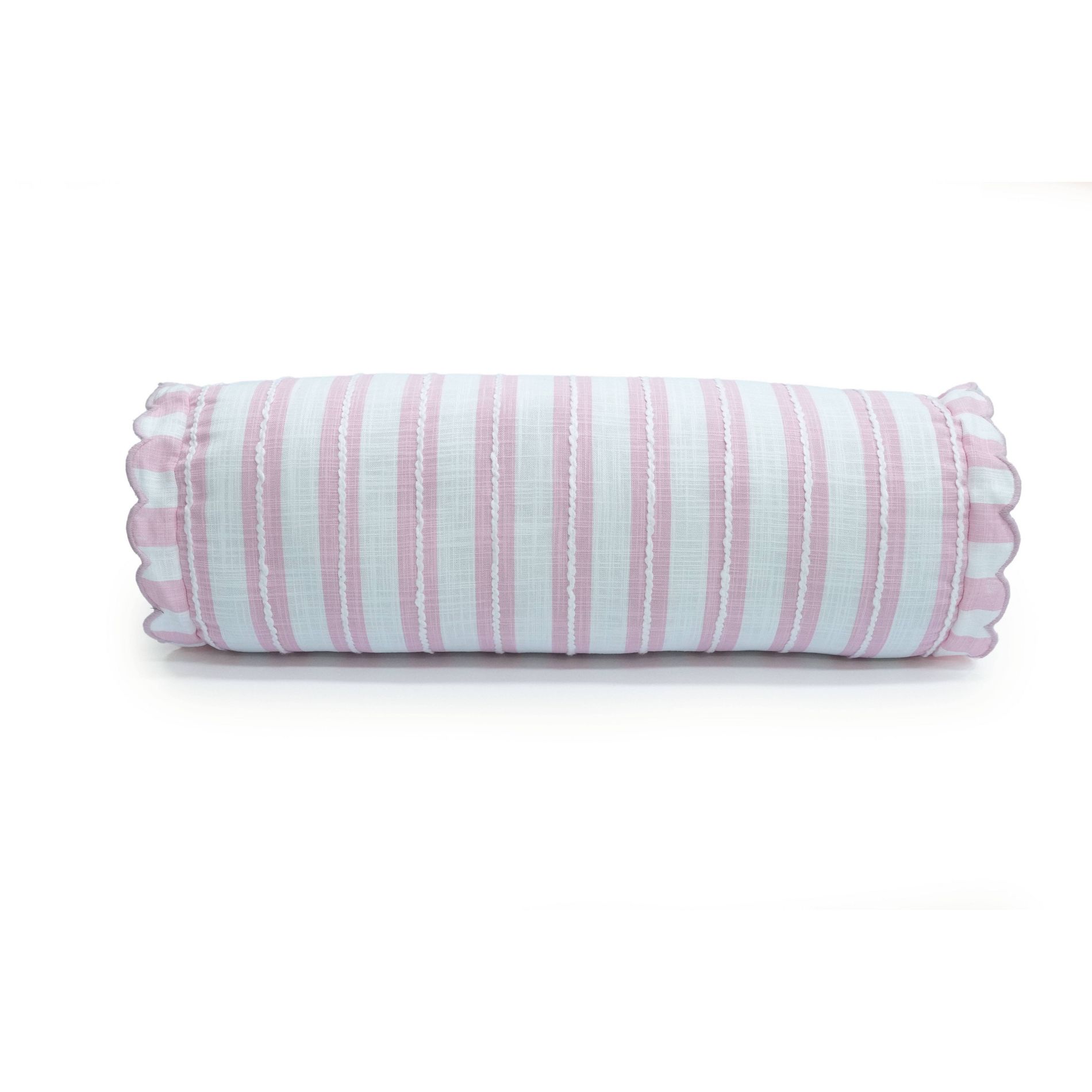Lumbar Bolster Pillow Pink Stripe