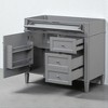 36'' Bathroom Vanity Cabinet Only, Modern Blue Storage Cabinet with 3 Drawers, Door Organizer & Adjustable Shelf - 3 of 4