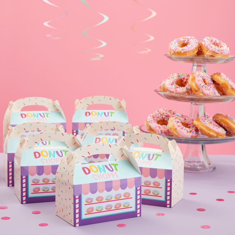 Blue Panda 24 Pack Donut Treat Boxes for Goodies, Donut Grow Up Birthday Party Supplies, 6 x 3.3 x 3.6 In, 2 of 9