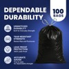 Plasticplace 32-33 Gallon Drawstring Trash Bags, Black (100 Count) - 3 of 4