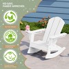 WestinTrends Malibu Outdoor HDPE Plastic Preschool Toddler Classic Adirondack Rocking Chairs (Set of 2) - 3 of 4