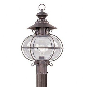 Livex Lighting Harbor 1 - Light Flush Mount in  Bronze - 1 of 4