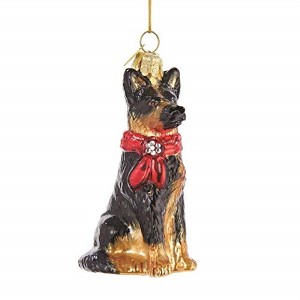 Kurt Adler Glass Ornament for Christmas Tree, German Shepherd - 1 of 1
