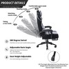 Okak High-Back Gaming Chair, Ergonomic Office Chair with Foldable Footrest, Height-Adjustable Comfy Chair for Study, Gaming Room - 4 of 4