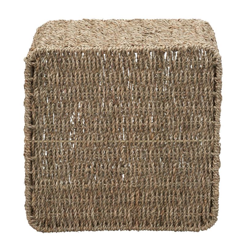 Household Essentials Square Wicker Basket Seagrass, 6 of 8