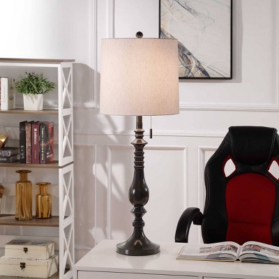 Metal Base Table Lamp Oil Rubbed Bronze - StyleCraft: Classic Candlestick, Pull Chain Switch, UL Listed