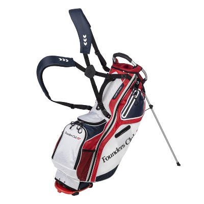 Founders Club Golf RUGGED aluminum frame Stand Bag Lightweight 6 Way Full Length Divider