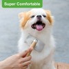 Unique Bargains Metal Wooden Handle Self Cleaning Pet Hair Grooming Brush Red 1 Pc - image 2 of 3