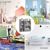 Acekool Kids Bookshelf and Toy Storage Organizer, 3-Tier Bookcase with 5 Cubes, Double-Sided Display & Top Shelf for Playroom, Bedroom, White - 4 of 4