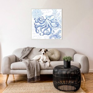 Amanti Art Coastal Sketchbook Octopus by Tre Sorelle Studios Framed Canvas Wall Art Print - 1 of 4