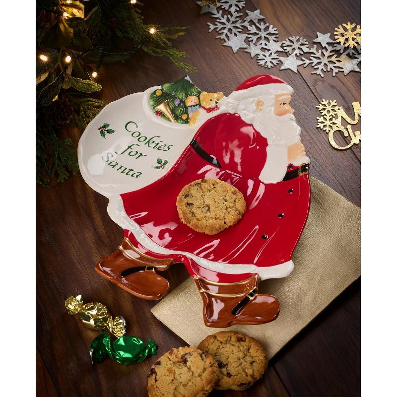 Spode Christmas Tree Figural Cookies For Santa Platter - 12 Inch, 2 of 4
