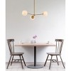 Elegant Lighting Briggs 32 inch pendant in brass with white shade - 2 of 4