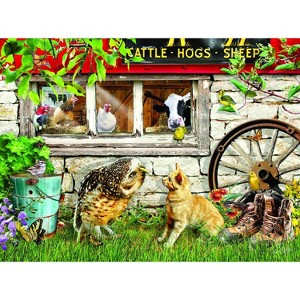 Sunsout Owl and Pussycat 1000 pc Jigsaw Puzzle 35081 - 1 of 3