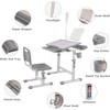 Runesay Kids Drafting Table Desk Set with Adjustable Height, LED Light and Bookstand - 4 of 4