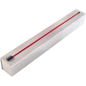 ChicWrap Stainless Steel Refillable Foil Dispenser - Includes 18"x 30' Roll of Professional Aluminum Foil, Reusable Dispenser w/Slide Cutter - 1 of 3