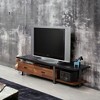 VYNXARIA Elling Walnut & Black Finish TV Stand - 4 of 4